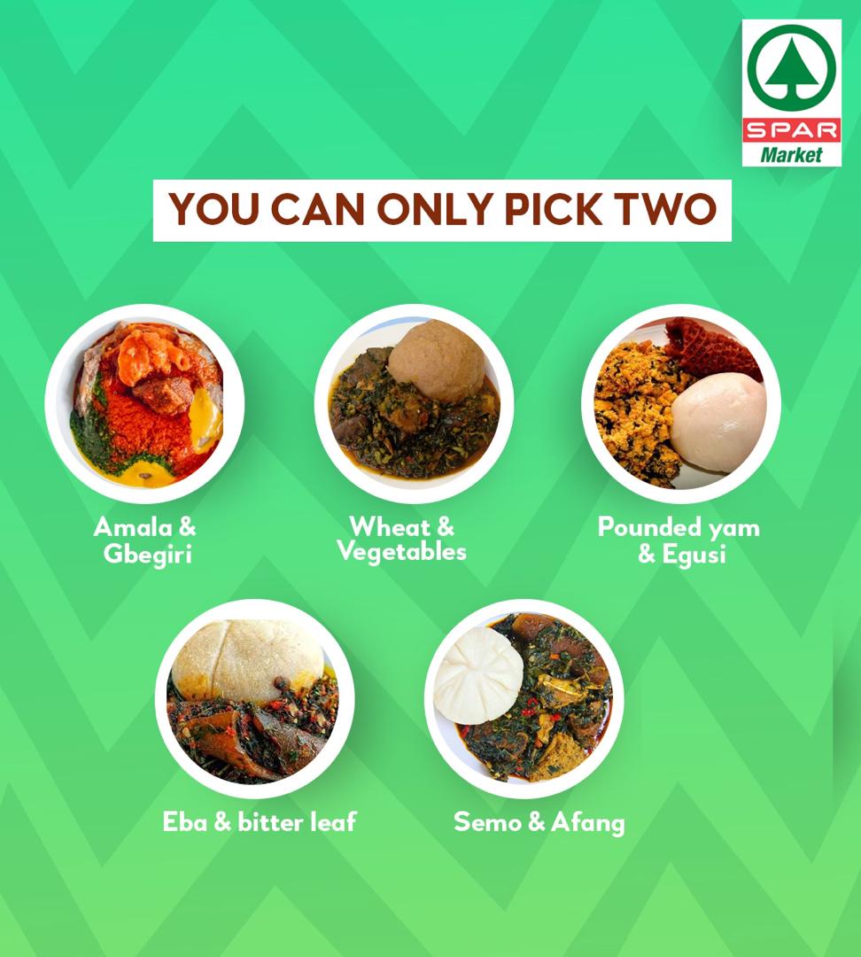 SPARNigeria's tweet image. You can only pick two from the options above. ⠀
⠀
Which ones are you picking?⠀
⠀
#SPARNigeria