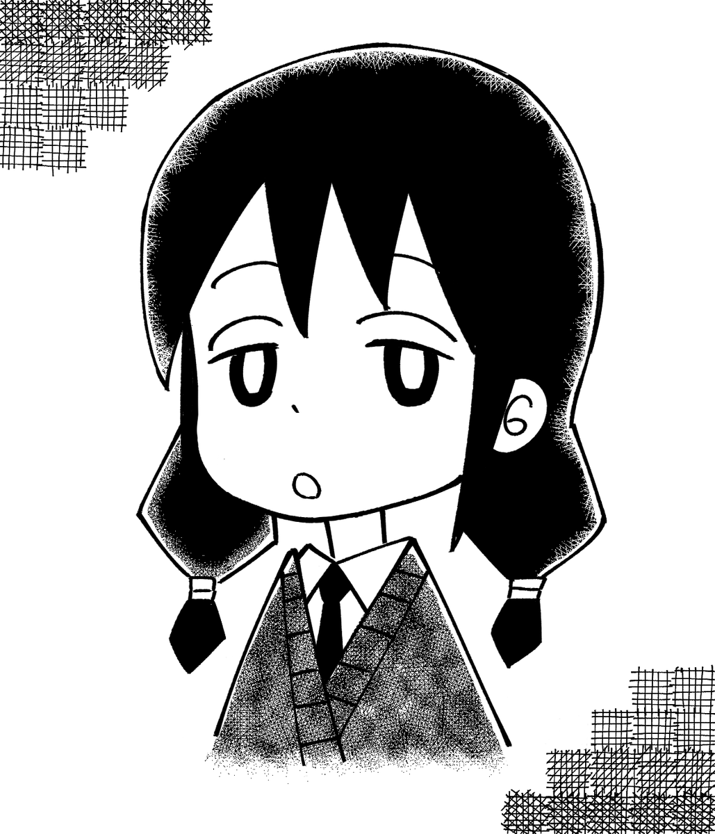 漫画家の山川直人さん風タッチでゆりちゃんを描いてみました。 #わたモテ 