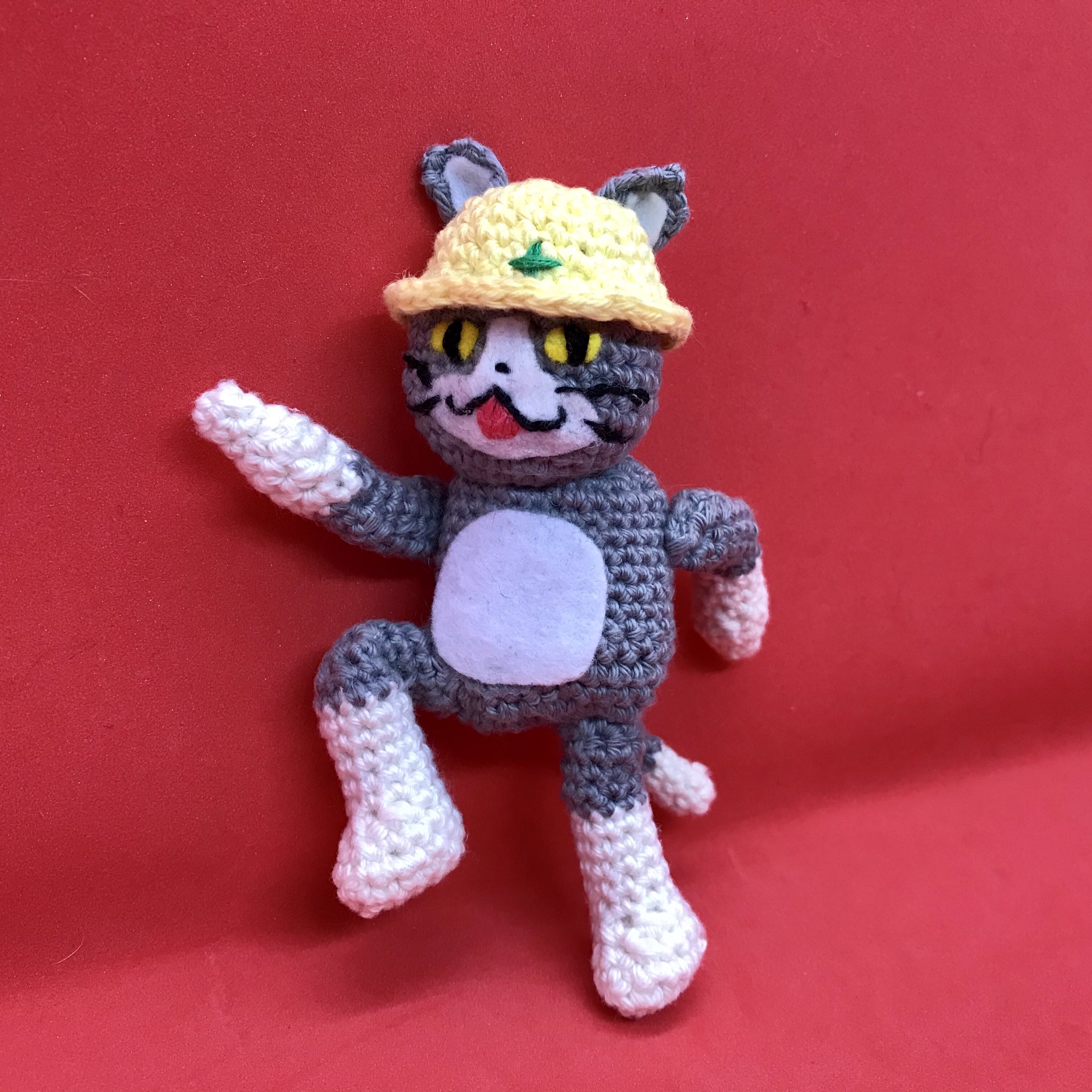 Mi様　6㎝あみぐるみ　キジ猫など 友達の猫ちゃんシリーズ第二弾🐱 キジ白猫の空ちゃんです😍 お顔