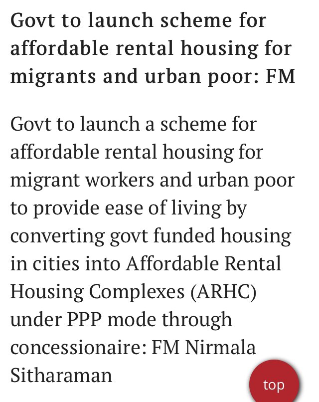 Affordable housing but is just bizarre. You’ve to read it and put yourself in place of someone living in a slum (very unlikely that these rentals would be lower than what they are already paying) and not earned much for two months now to think how it helps 4/n