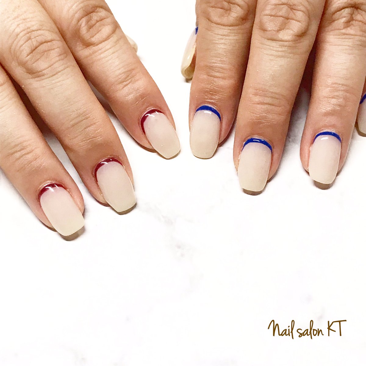 Nail Artist Hiromi すっごくミルキーなホワイト出来ました ホワイトも１つ１つ混ぜて作ってます ネイル おしゃれ 阿倍野 天王寺 大阪 大阪ネイルサロン ネイル 夏ネイル 夏ネイル ちゅるんネイル ホワイトネイル アイボリーネイル