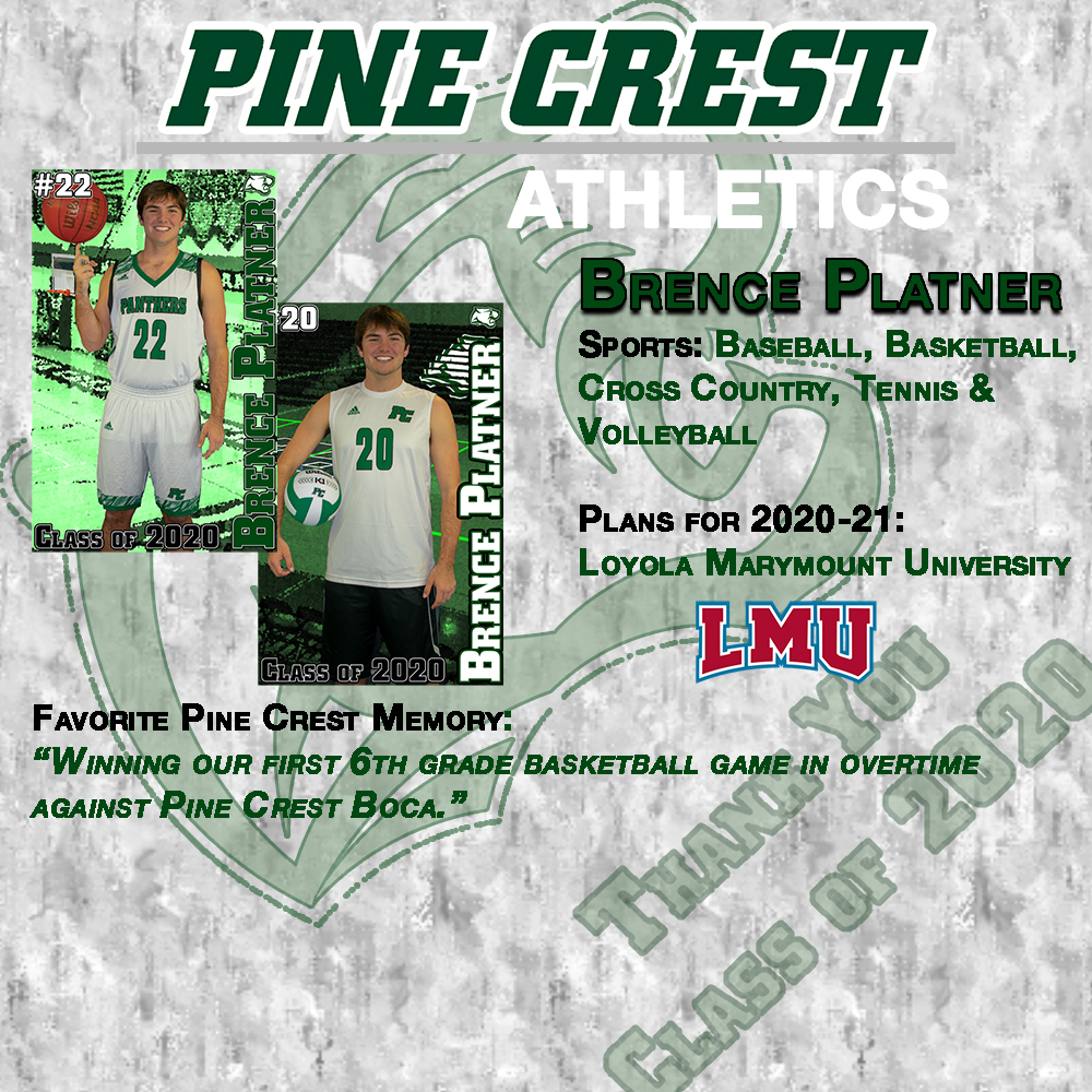 GoPineCrest's tweet photo. Thank you Brence Platner for your career contribution to Pine Crest Athletics #PC2020 #PCBaseball #PCBBall #PCXCountry #PCBTennis #PCBVolleyball https://t.co/0IeJXgatiz