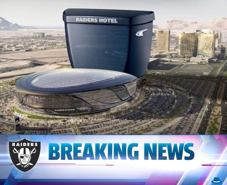 kevindrako2's tweet image. #BreakingNews #Raiders to add hotel to new stadium 🤣🤷🏻‍♂️👊🏻