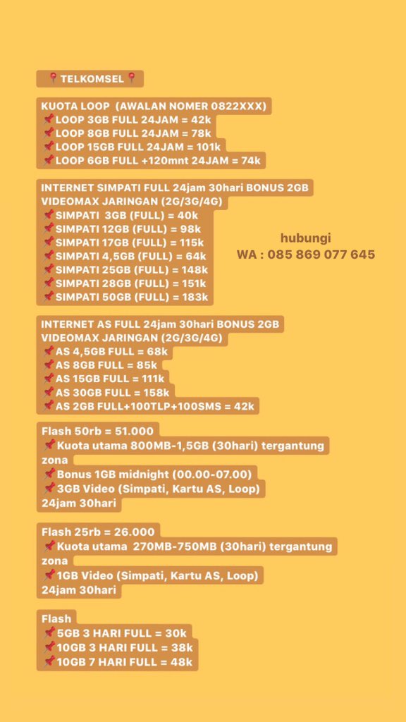 crstptr's tweet photo. @jawafess wkwk anjir

yuk yuk yg lagi butuh kuota tp males keluar rumah. cukup transfer aja, kuota sudah masuk ke nomor kalian🤗 murce loh hihi selengkapnya bisa dm or hub nomor yg tertera tq🤗 https://t.co/f0YQ5BgBxc