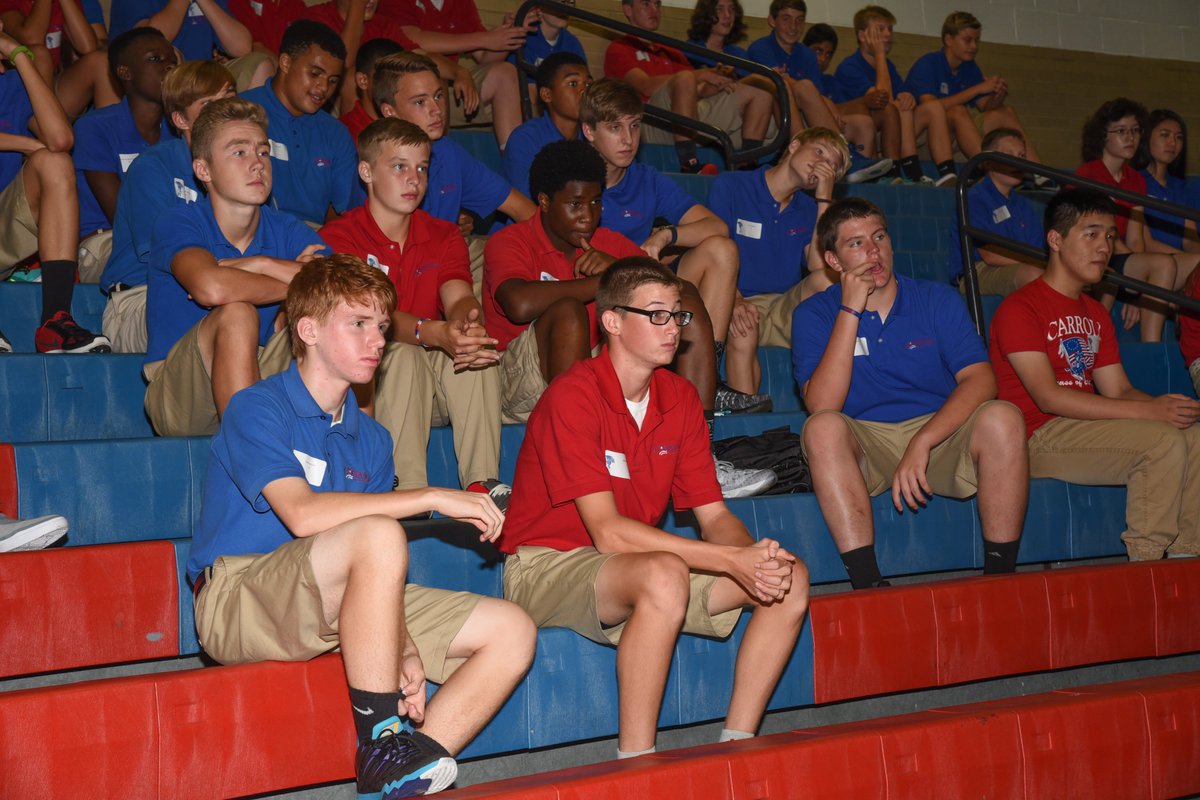 carrollpatriots's tweet photo. Today is the last day as students for @CarrollPats2020. Let's look back at their FIRST DAY as Patriots from freshman orientation in fall 2016! 👶⏩🎓 #VoicesRinging https://t.co/5lWNHipgx8