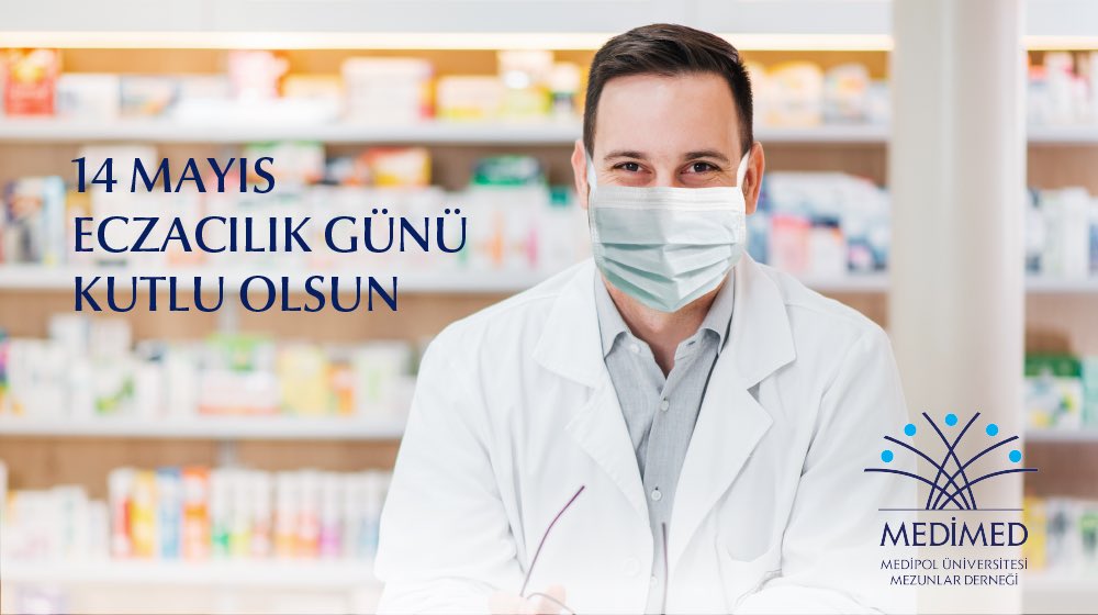 medipolmezun's tweet photo. Bizlere en yakın sağlık profesyonellerimizin, değerli eczacılarımızın #DünyaEczacılıkGünü kutlu olsun. #medipol #medimed #medipolmezunlarderneği https://t.co/pHQ3vThIQ3