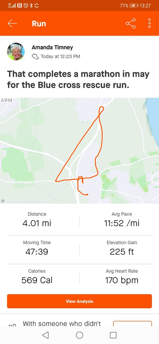 MindyTimney's tweet image. That completes the @The_Blue_Cross marathon in May #rescuerunUK