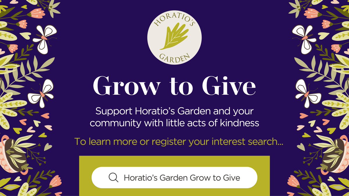 We’ve been working with our friends <a href="/HoratiosGarden/">Horatio's Garden Charity</a> on their Grow to Give fundraising initiative. 

It’s a great way to help support the charity this summer and give something back to your community with little acts of kindness 🌻🌱🌷

Find out more - horatiosgarden.org.uk