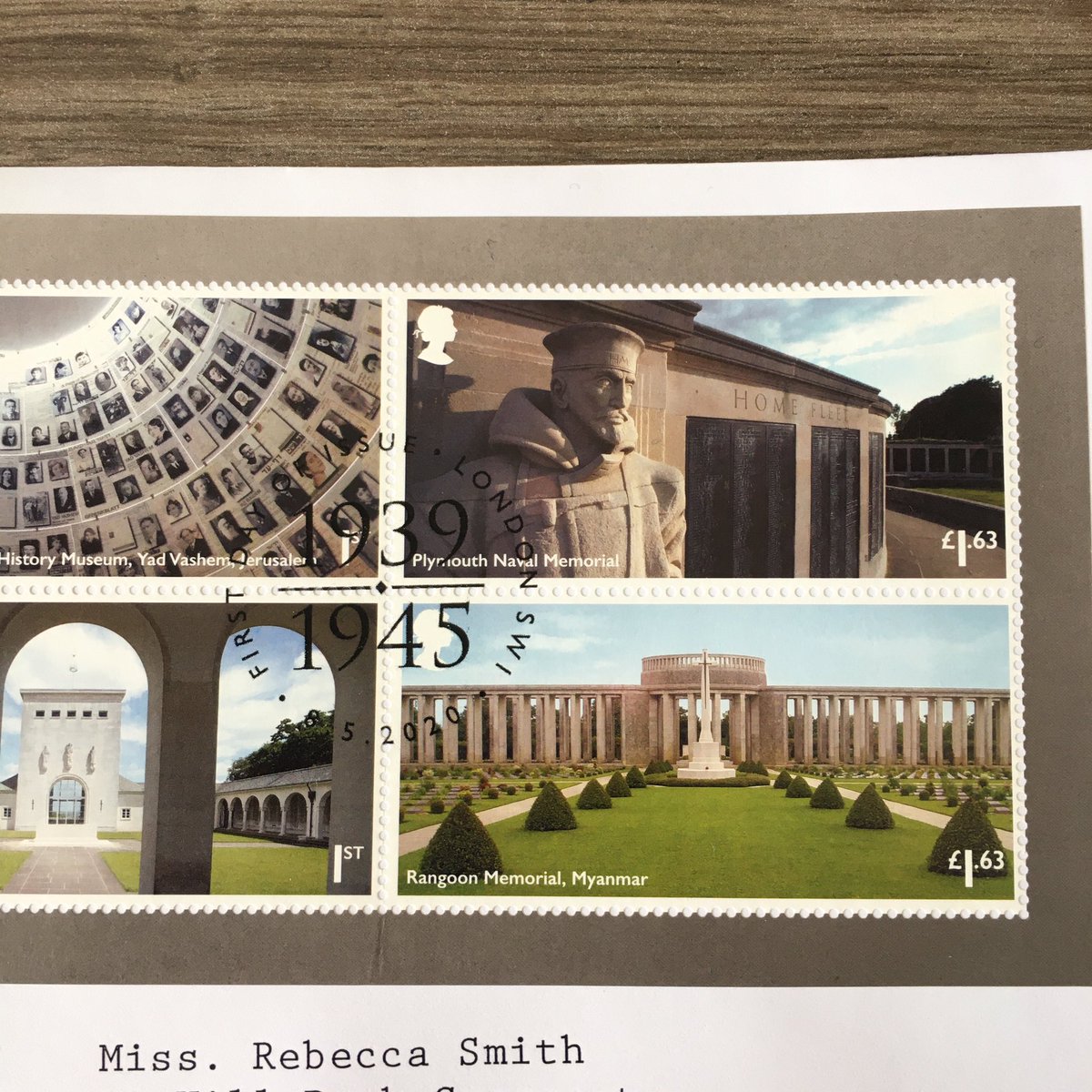The inner geek in me ordered these @RoyalMailStamps First Day Cover stamps to mark #VEDay75 which arrived today. Not sure how many letters I’d get with the #Plymouth stamp otherwise! @CWGC #inremembrance