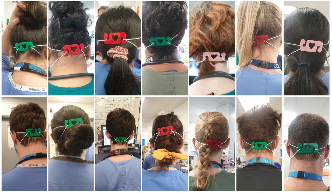 Another 100 mask extender clips delivered Simon at Hamble School, Kay at Priory School, Claire at St Edmund's School, Mark Victory Trophies, Julia for sharing the design, &amp; Michael Garrett designed the clip &amp; shared online

Dr S Brown &amp; team  A&amp;E Charing Cross Hospital London