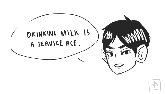 i literally tweeted nothing yet so heres timeskip kageyama reminding you to keep your bones strong 