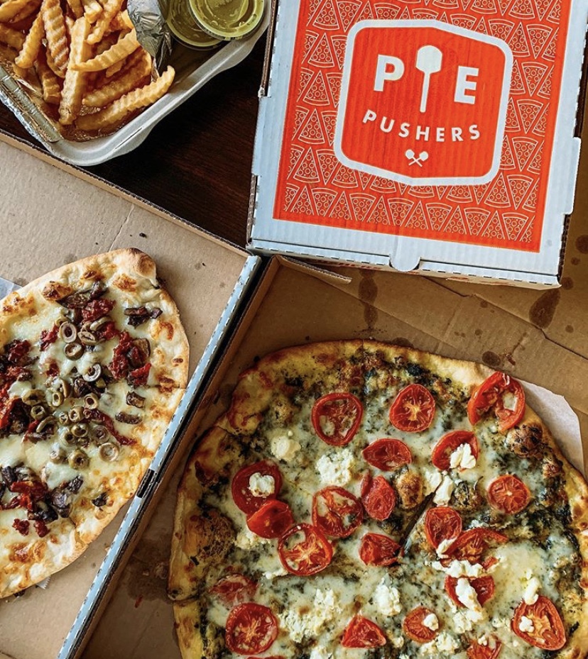 bitesofbullcity's tweet photo. Day 14 of #31DaysofTakeout🍕One of our favorite comfort foods to order during the pandemic has been pizza! We're grateful @piepushers continues to remain open for pickup and delivery; their street-level walk-up window makes take-out & curbside pickup easy! https://t.co/RtbHKC95bT https://t.co/j3zA7tyBIX