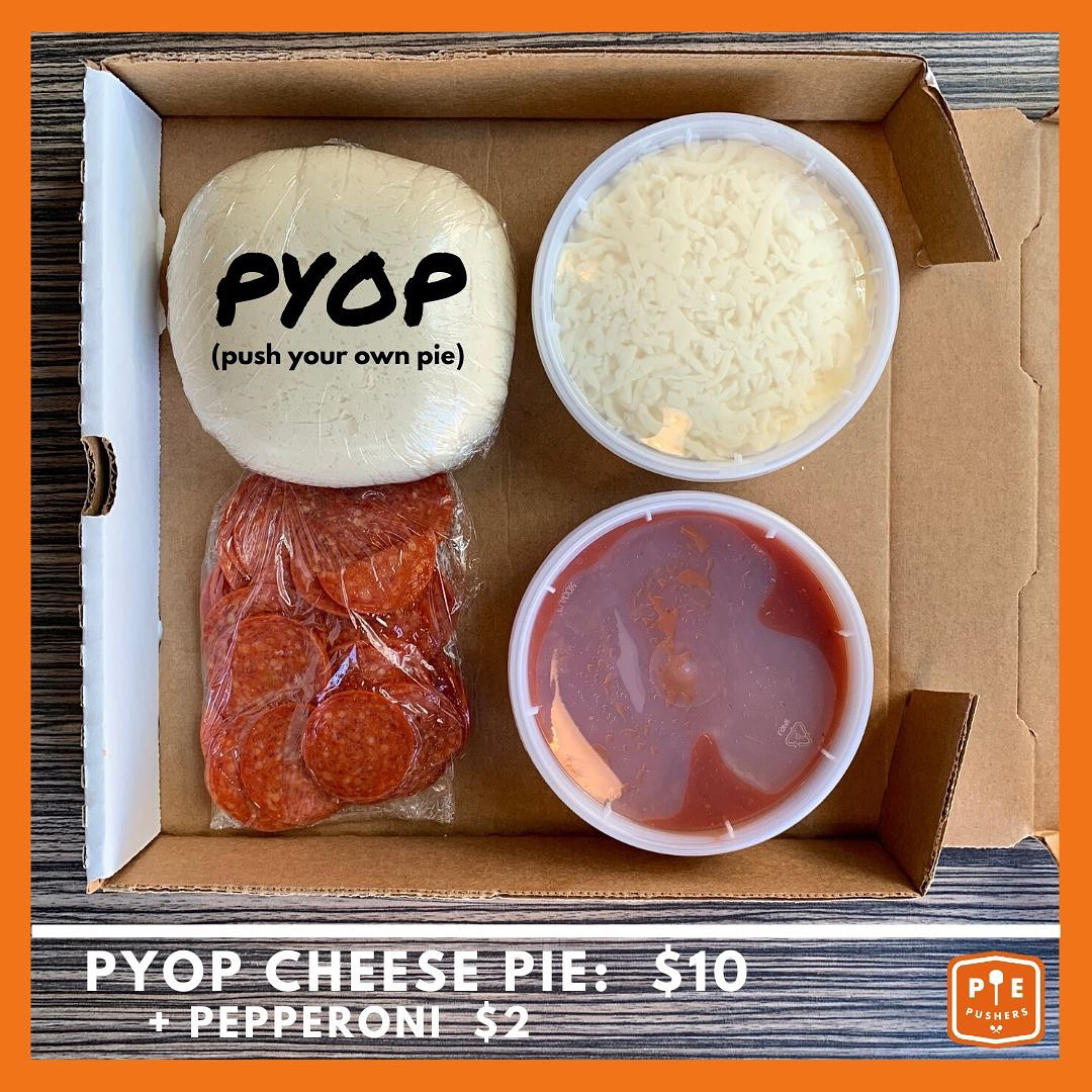 bitesofbullcity's tweet photo. Day 14 of #31DaysofTakeout🍕One of our favorite comfort foods to order during the pandemic has been pizza! We're grateful @piepushers continues to remain open for pickup and delivery; their street-level walk-up window makes take-out & curbside pickup easy! https://t.co/RtbHKC95bT https://t.co/j3zA7tyBIX