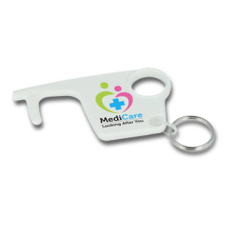 JigsawCreative's tweet photo. We LOVE these new Hygiene Hook Keyrings which are designed to limit the everyday items you touch, perfect for:

🟢 Cashpoint Machines
🟢 Chip &amp; Pin Machines
🟢 Door Handles &amp; Locks
🟢 Elevator Buttons
🟢 Taps &amp; Soap Dispensers

Available with a large branding area to both sides🌈 https://t.co/amITif7XG0