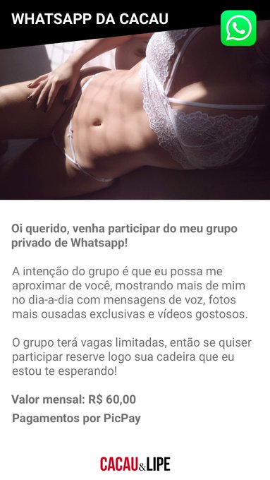 Watch CACAUZINHA OFICIAL ®️'s leaked NSFW photo on TwXstars