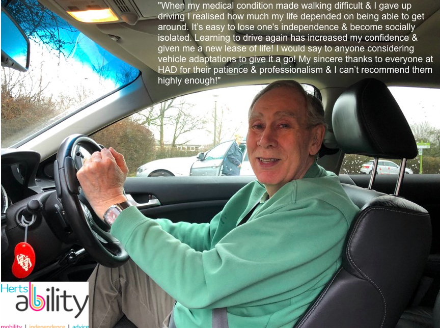 HertsAbility's tweet photo. #Congratulations to Anthony Morris who has just been passed fit to drive! 👍🚗😍👌

#HertsAbility's continued growth comes from customer recommendations and our high approval rating from past and present customers are testament to this!

#Charity #WelwynGardenCity #DrivingCentre https://t.co/niTxoCiiDJ