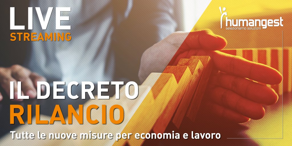GRUPPO_SGB's tweet photo. 🔥💶 #DecretoRilancio: quali sono le nuove misure a sostegno di #economia e #lavoro? 📅 Scopriamolo insieme lunedì 18 maggio, alle ore 16, nel #webinar organizzato da #Humangest con gli interventi di @andreabc6 e Marco Valentini > https://t.co/ww3y2fSc5m https://t.co/hovPf913yP