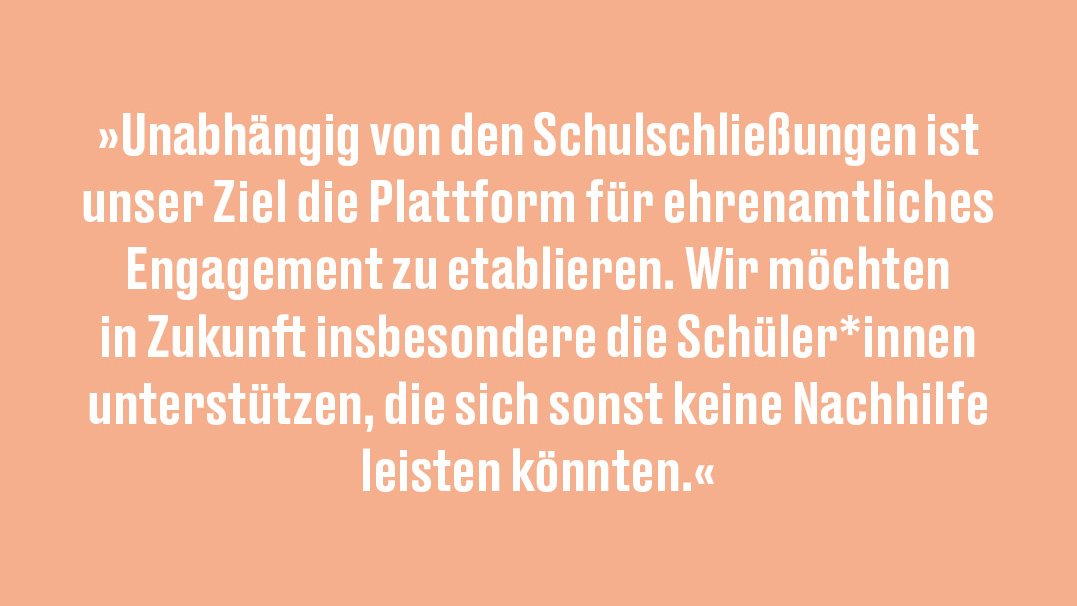 solidaripod's tweet photo. Die Idee, Studierende und Schüler*innen digital zu connecten kam den Gründer*innen der @_CoronaSchool. Seitdem betreiben sie die Plattform für digitale Nachhilfe. Das entlaste auch die Eltern, sagt @ChrisReiners in Folge #12 @solidaripod https://t.co/mVVzybUyQN