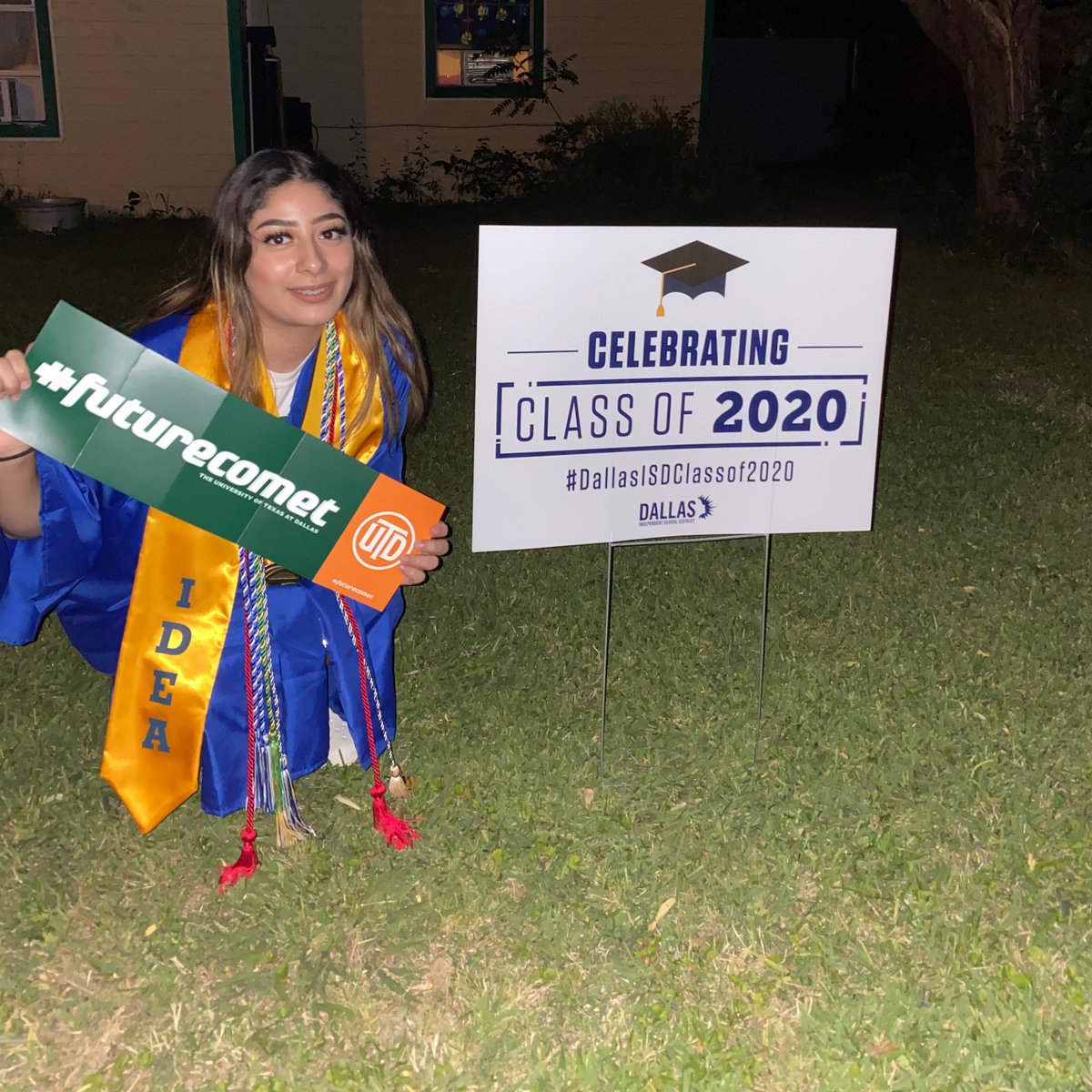 IDEA_at_Fannin's tweet image. "I'm not afraid of storms, for I'm learning how to sail my ship."
--Louisa Alcott
 This quote perfectly describes our #ClassOf2020  Navigating this new norm &amp;amp; preparing for what’s next! We are proud of you &amp;amp; your next steps, Mildred. #Futurecomet @UT_Dallas #DallasISDClassof2020