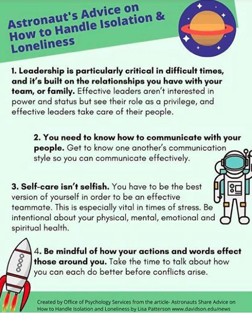 joshafoundation's tweet photo. Thanks Fairfax County Public Schools Psychology Services for sharing this! If the astronauts can do it so can we! #mentalhealthawarenessmonth2020 #mentalhealthmatters @fcpsnews https://t.co/9QRNSlegvu