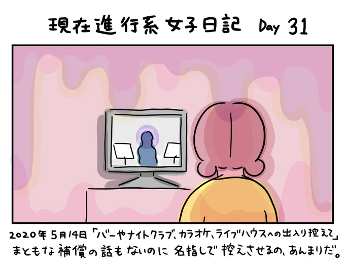 キャラクターが今の現実と同じ世界線に生きている1コマ漫画です。

この漫画はフィクションです。

#現在進行系女子日記
Day31 