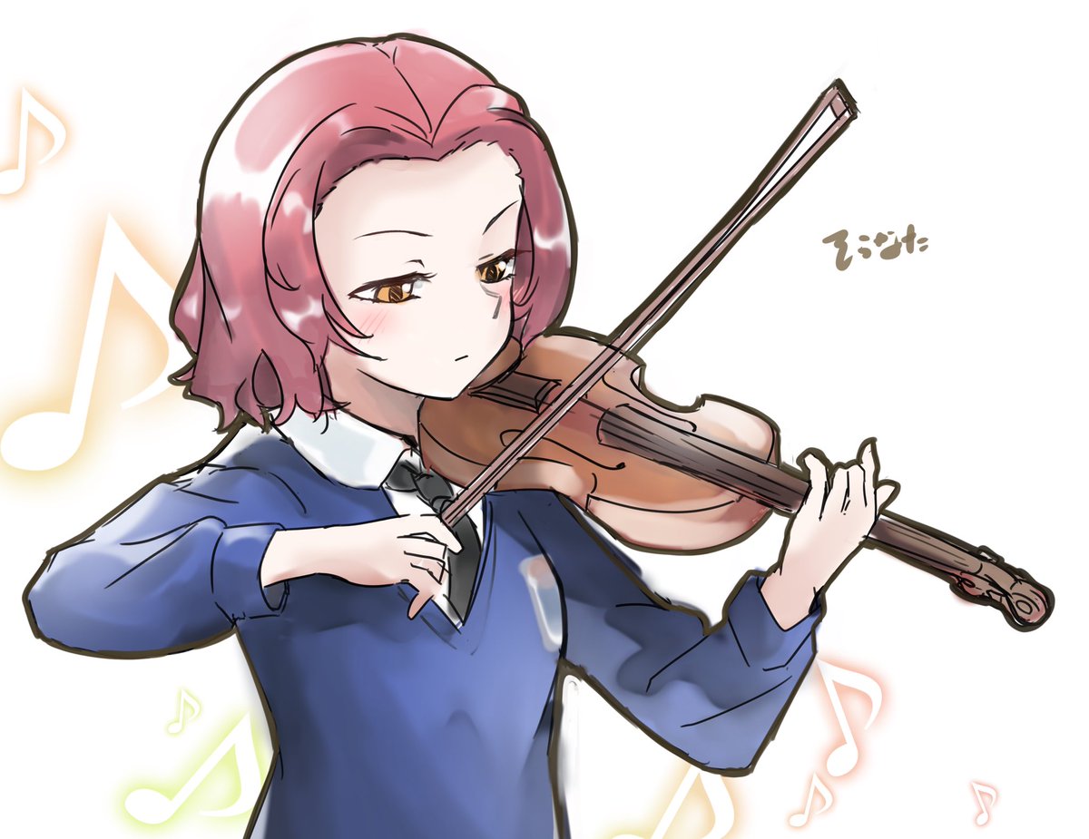 ローズヒップ(ガルパン) 「素敵な音色を奏でられそうなヒップ
#ガルパン版深夜のお絵描き60分一本勝負
#ガ」|そうなた　Skebくれーのイラスト