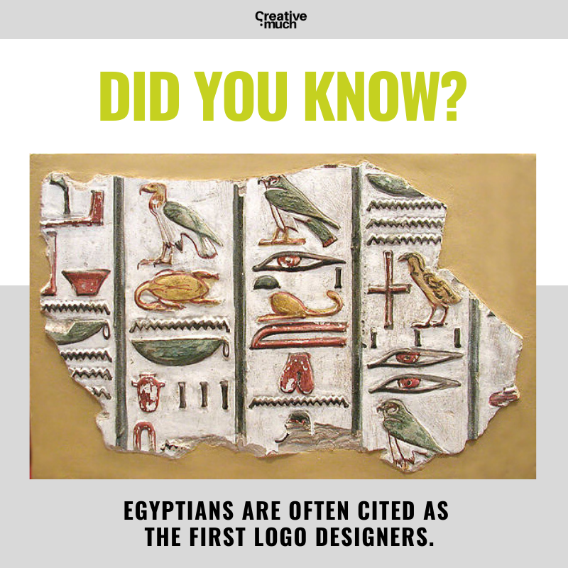 CreativeMuch23's tweet photo. Thursday Trivia!
In the 13th century, Egyptians used to brand domestic animals with hieroglyphs to mark ownership of their animals.
#CreativeMuch #LogoDesign https://t.co/a1g2r3kufA