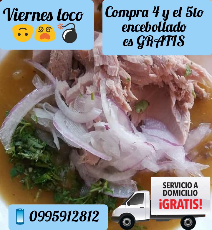 No te lo puedes perder.
Pide con tiempo
#QuedateEnCasa #adomiciliogratis #encebolladoadomicilio #viernesloco