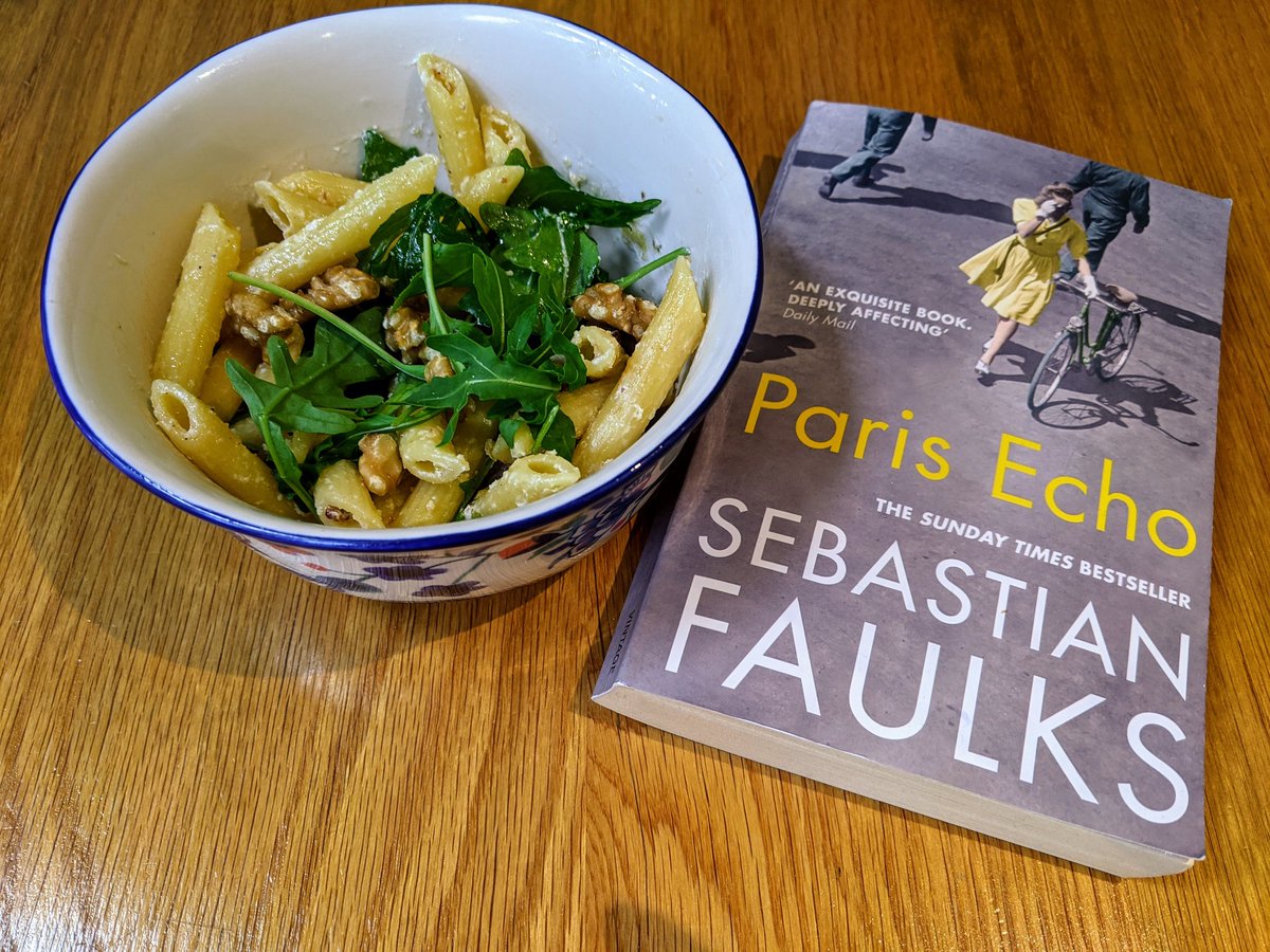 Leftover pasta and a vicarious trip to Paris for today's #ReadingLunch