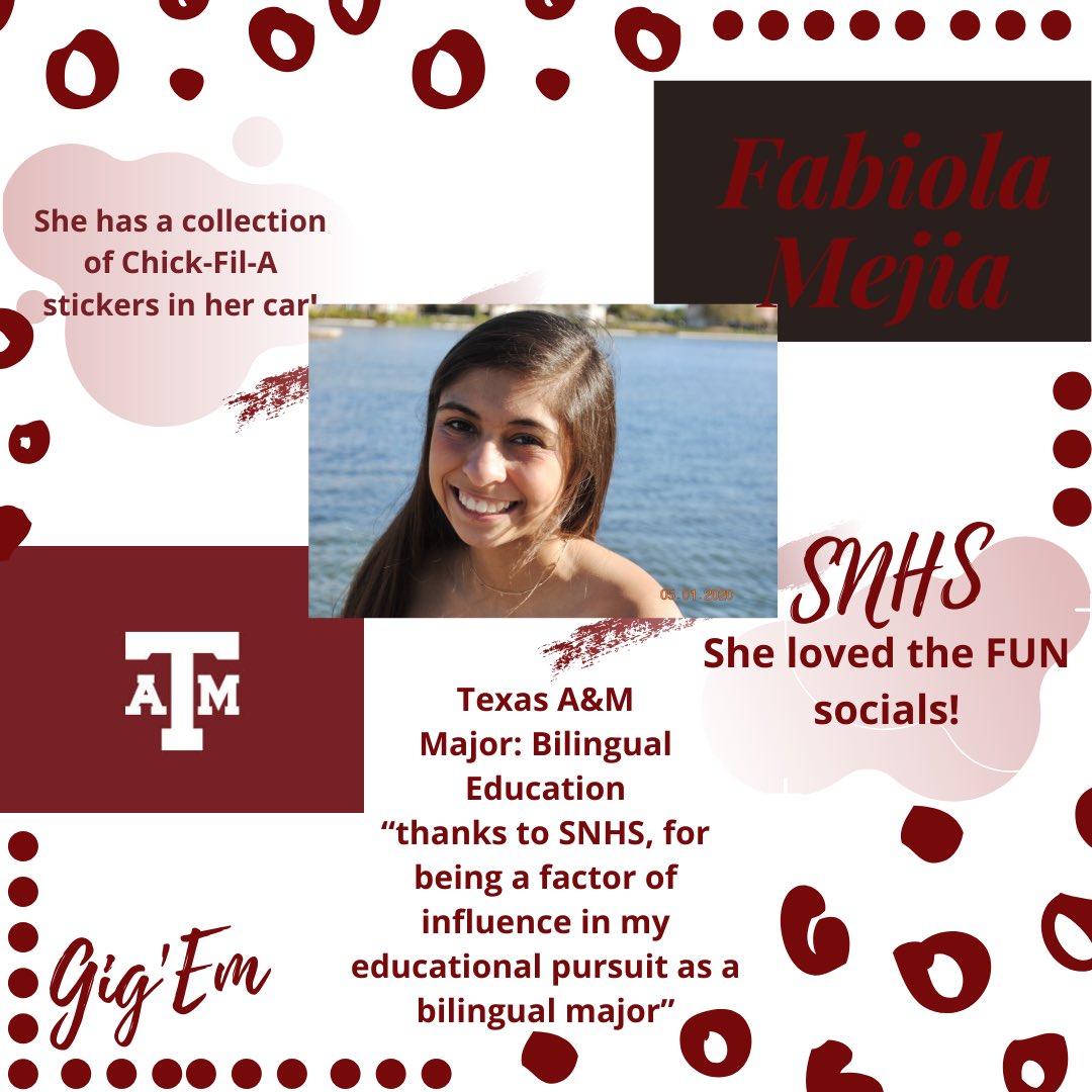 Fabbi !!! Nuestra luz brillante , We will miss your infectious energy and happiness , okay maybe we should go to ATM they are very blessed #gigem