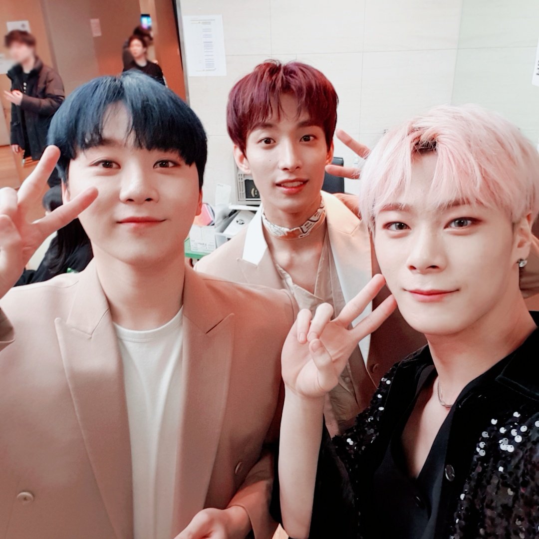 Seungkwan, DK (Seventeen) and Moonbin (Astro)