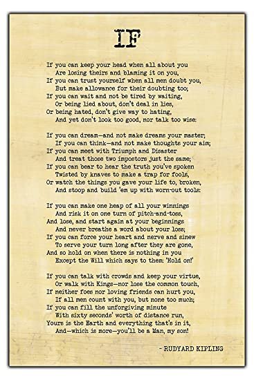 SeniorEnglishC1's tweet photo. What is there not to love about today's Poem of the Day?! Words to live by indeed. "Triumph and Disaster" as the same imposters, now that is the challenge. #literarylifesupport #practicalpoetry #learningforlife https://t.co/lEO60e8gug
