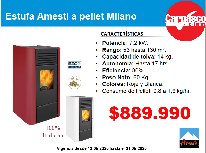 CCreditosCL's tweet photo. Para este frío invierno no te quedes sin la calefacción perfecta, tenemos esta Estufa a pellet marca Amesti, modelo Milano a precio oferta! https://t.co/Lf7SVfphMl