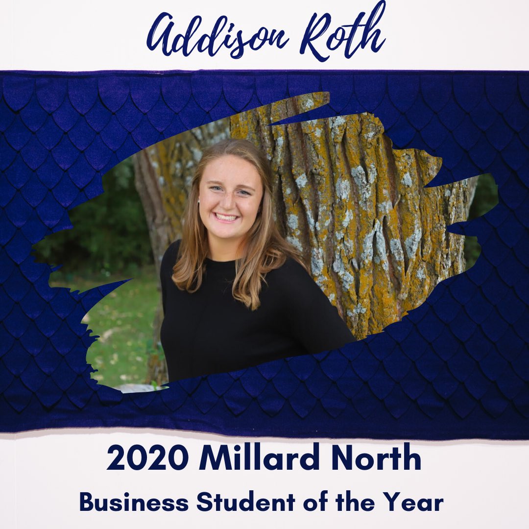MNHS_DECA's tweet photo. CONGRATS to Addison Roth and Kevin Peterson, our 2020 Business Students of the Year! We have loved having you in multiple business classes! Thank you for the best years! @MNHSActivities @Brian_Begley66 https://t.co/q6kcWSPLMR