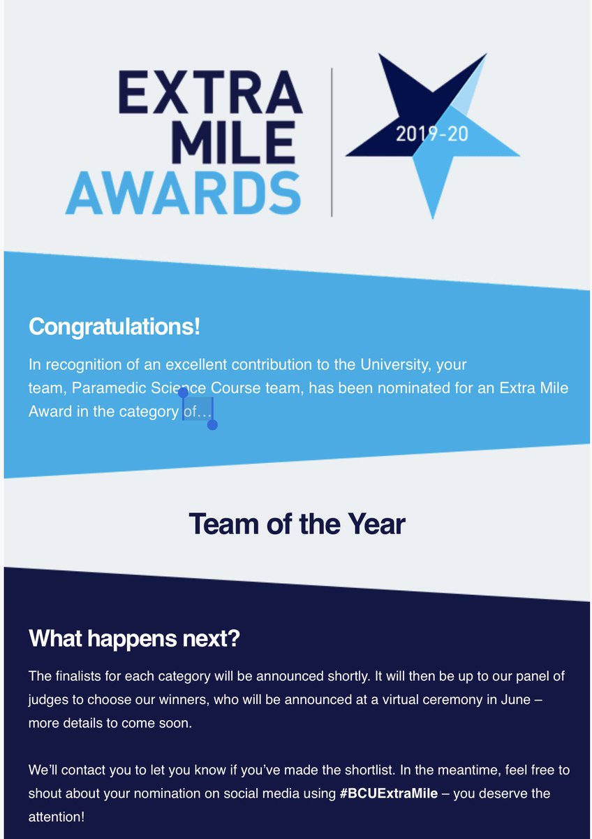 parabcu's tweet photo. So proud to receive this nomination #bcuextramile #extramileawards https://t.co/pc1qg89WSr
