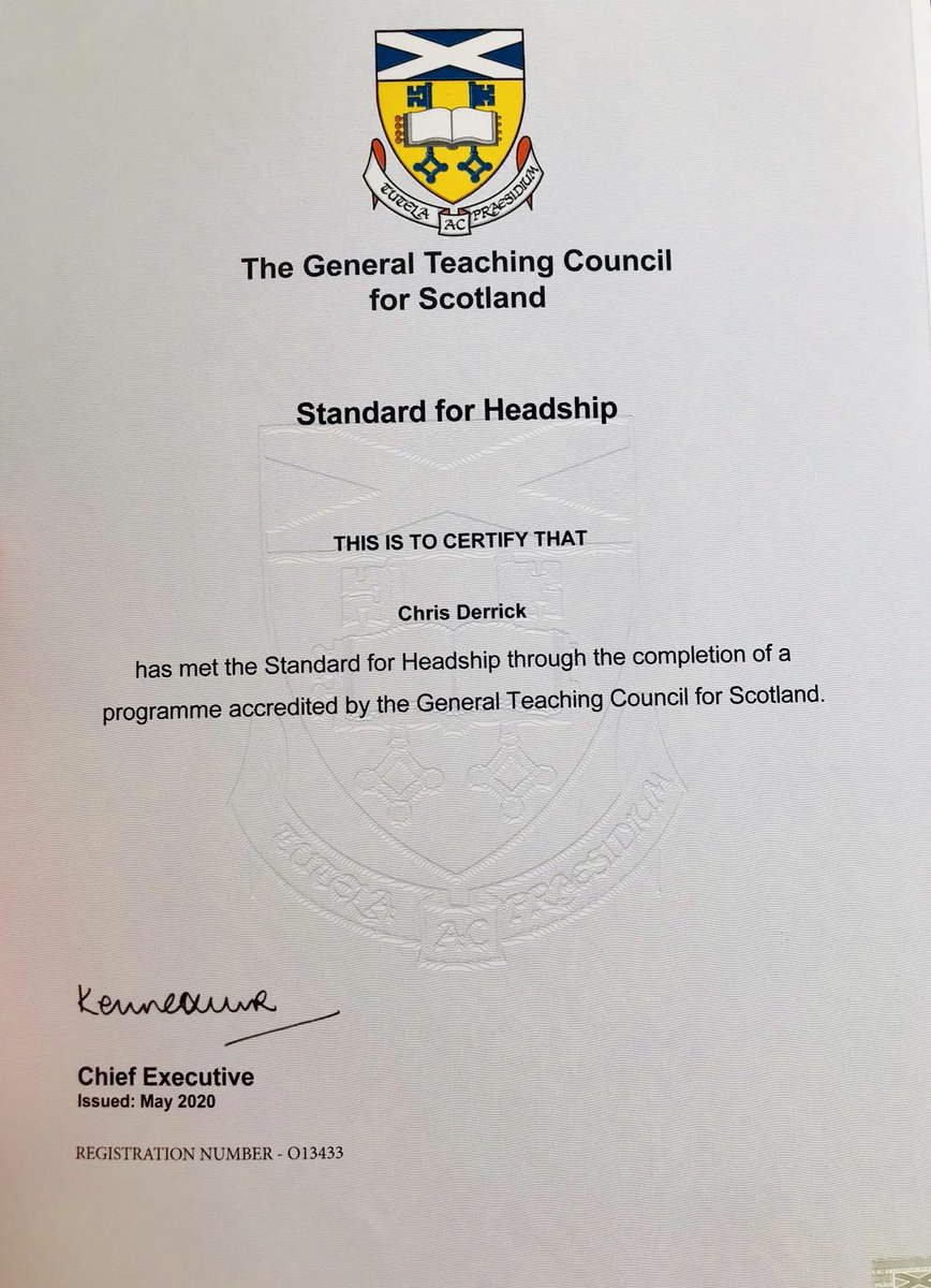 KirkintillochHS's tweet photo. Congratulations to Chris Derrick, our Depute Head Teacher on successfully meeting the Standard for Headship! A brilliant achievement. Although there may be no graduation at this time, his colleagues are all happy to celebrate his success! @gtcsTS  @EDCouncil #DreamBig #workhard https://t.co/hXOlWMedEH