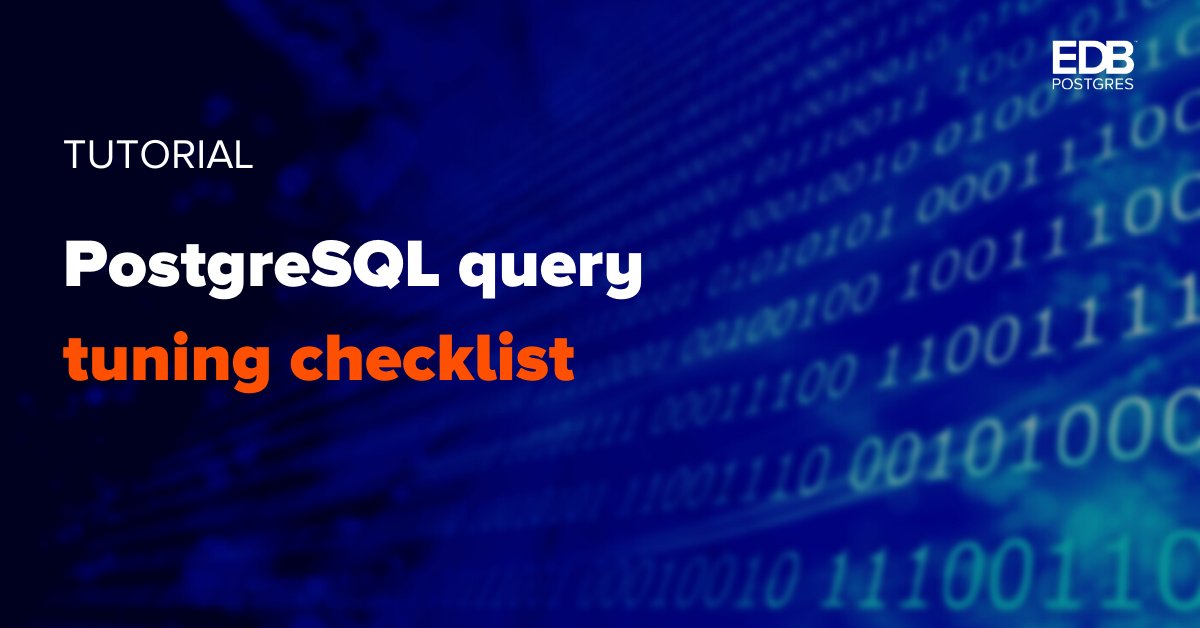 johnnyq72's tweet image. Want to improve #PostgreSQL #query performance? Here's a list of tools available that will help you do just that: okt.to/r573Rl #DatabaseTuning #opensource