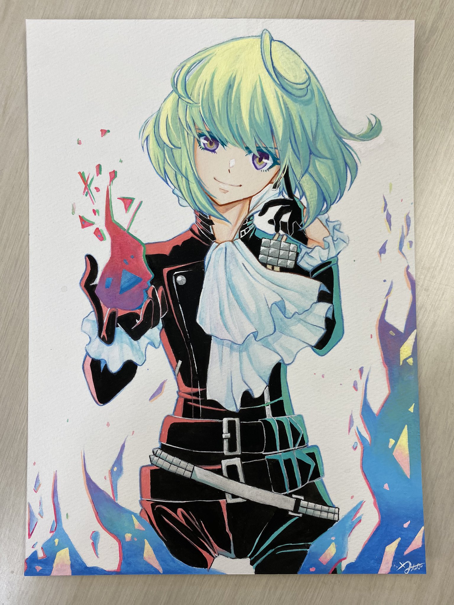 Twitter 上的 Uta イラスト交換でプロメアのリオくん描かせてもらいました アクリルガッシュ2回目の挑戦 なかなか手強い 原画交換は私の中でイラストを描く醍醐味だからとても嬉しい アクリルガッシュと仲良くなりたい Gt Rt T Co 2u8w3vxzxv Twitter