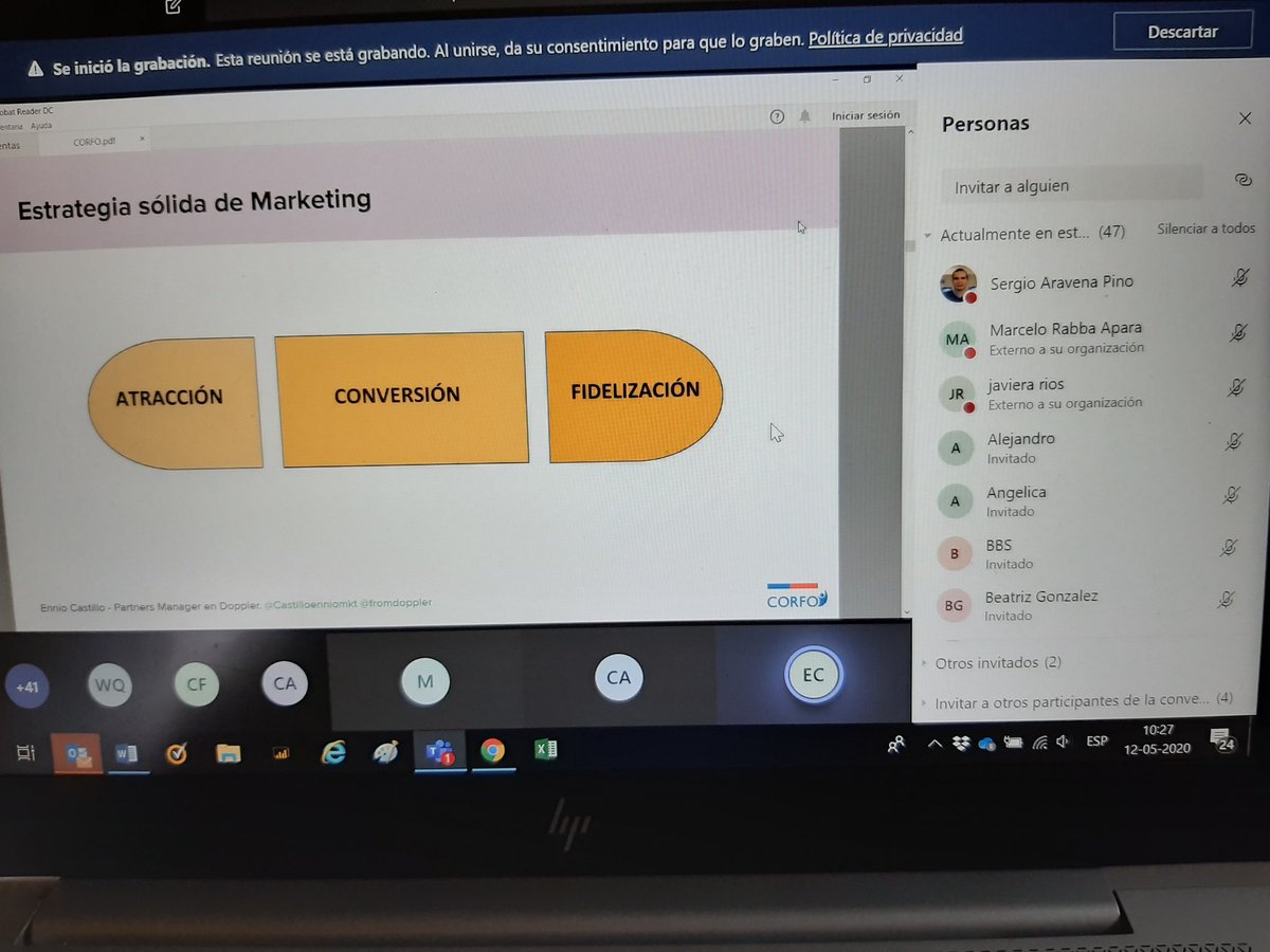 saravenap's tweet photo. Seguimos fortaleciendo las capacidades de nuestras pymes y emprendedor@s con la #AcademiaInnova de @Corfo. Hoy "Marketing Digital" https://t.co/XTwkonDRKY