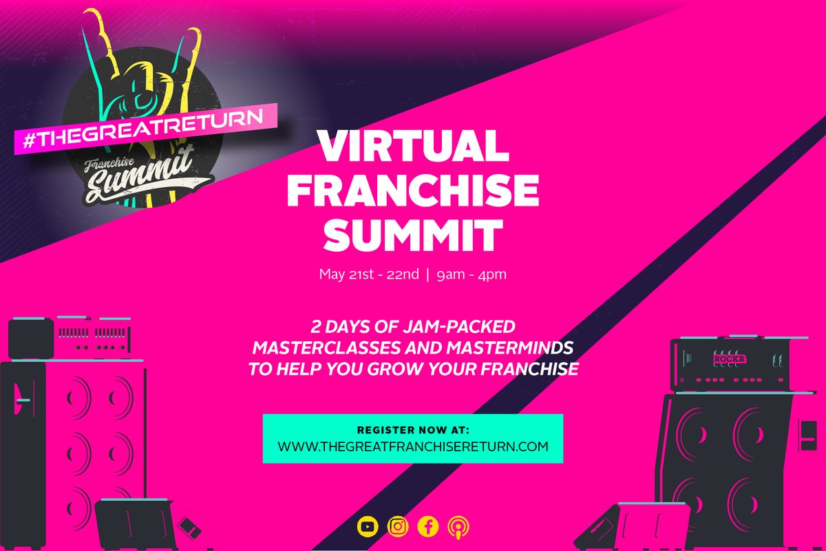 Join us for #TheGreatReturn Virtual #Franchise Conference: www.thegreatfranchisereturn