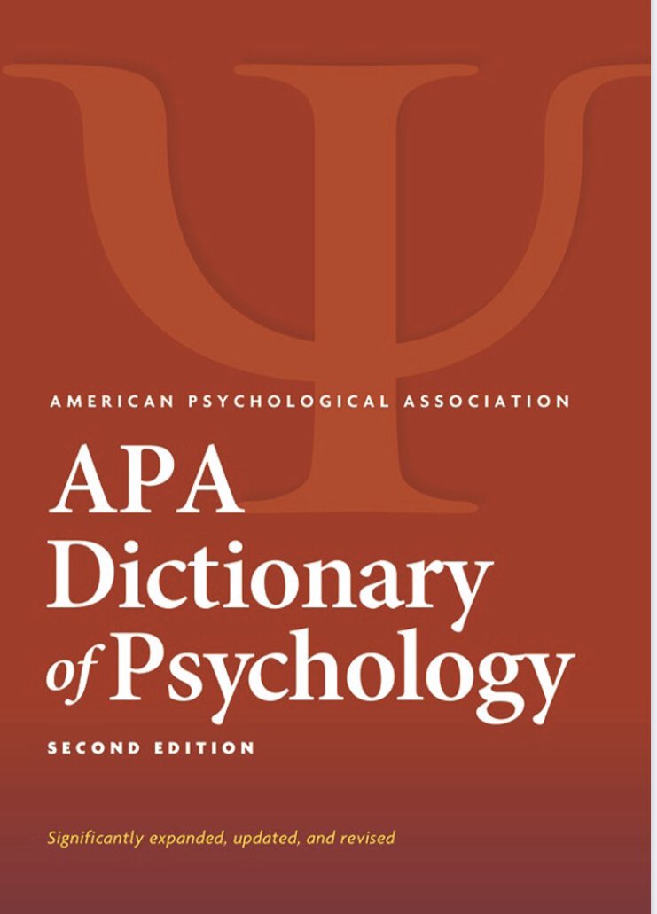MahsenALqahtani's tweet photo. للزملاء والزميلات قاموس كامل لـ #علم_النفس الطبعة الثانية والمحدثة👍

 APA Dictionary of Psychology صادر من الجمعية الأمريكية لعلم النفس APA👇🏻
https://t.co/IOw9gYvuJ6

من الضروري أن تحتفظ بنسخة منه 🙏
#الاخصائيين_النفسيين https://t.co/IcX8R36wmh