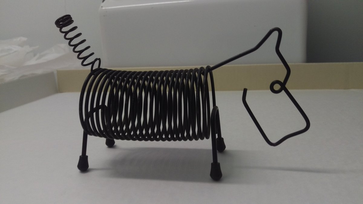 RenoCoMuseum's tweet photo. Artifact of the Day!

This is another artifact from Dale and Mildred Hobbs, who together donated 1716 items! This one is an adorable wire dog sculpture that functions as a letter holder! https://t.co/prSiunild6