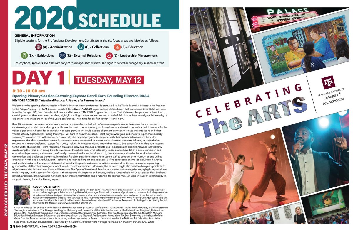 TexasMuseums's tweet photo. ----TAM 2020 Virtual Has Officially Begun!!!----
Look at this fresh flippable program here >>>> https://t.co/NPuUFjrOrR &amp; there's still time to register here: https://t.co/sa6ZA1VxaK #texasmuseums #tam2020 Texas Association of Museums 2020 Annual Meeting https://t.co/Nq4oglM5FI