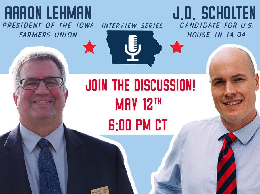 JDScholten's tweet photo. The past few weeks:
-Spike in cases at meatpacking plants
-Packers underpaying producers
-Farmers forced to euthanize livestock 
-High prices at grocery stores

Join me and @IAfarmersunion to discuss how we move forward today at 6pm CT.

Sign up here: https://t.co/06me3sA21O https://t.co/9MC9toudGo