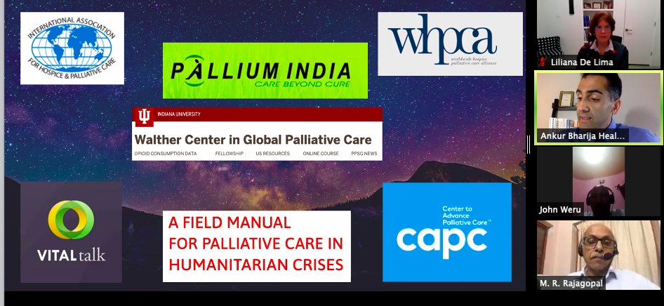 Catch recording of great #PalliativeCare #COVID webinar now posted <a href="/CharityH4TW/">Health4TheWorld</a> on <a href="/YouTube/">YouTube</a> "Only thing that remains now is love, for our work, for our patients, not leaving anyone behind, or to die alone" <a href="/BMJ/">@</a> editorial <a href="/ankurnagpal/">Ankur Nagpal</a> <a href="/jfclearywisc/">jim cleary</a> <a href="/mrraj47/">M.R.Rajagopal</a> <a href="/srconnor/">Stephen Connor</a> <a href="/DrJohnWeru/">Dr John Weru</a>