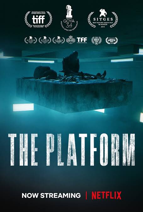 8. THE PLATFORM (2019) -- Film ini nunjukin kita sebuah metafora tentang kesenjangan sosial/pemerintah yang otoriter, masyarakat kita, dan sifat manusia. Every scene tells a story.A good movie and a MUST WATCH, but not for EVERYONE!!!P.S: Jangan nonton sambil makan !!!