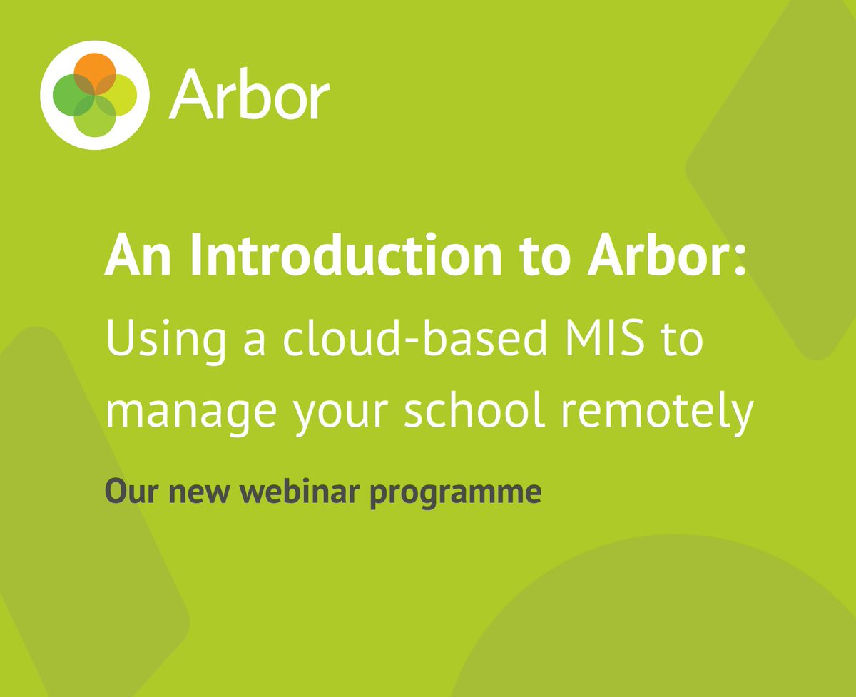 ArborEdu's tweet photo. Are you an SLT, Admin Manager or Teacher in a Primary school?
You're invited to our free webinar tomorrow at 10am to discover how a cloud-based MIS could transform the way you work and help you manage your school remotely
Sign up for free: https://t.co/kVX3qa64oq
#PrimarySLT https://t.co/6SYCJDfwAn