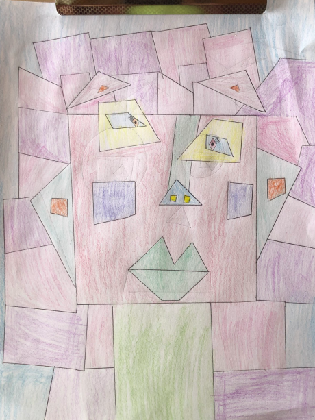 mlle_fsl's tweet photo. To wrap up 2D Geometry I asked students to make their own geometric art. Here's some examples of student submissions. How awesome are these?! 😍 @shcsparis #2DGeometry #FunWithMath #DistanceLearning https://t.co/m7M5ySvJLm