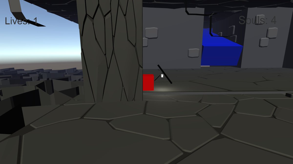 GIDYGames's tweet photo. We got our first build done! The starting cave level is looking good! Now it's not plain blocks but is now looking like a proper cave. I can't wait for further progress! #firstbuild #unity3d #unity #unitydev #madewithunity #indie #indiegames #IndieGameDev #DeathThroes #GIDY https://t.co/MYvr7jMfwX