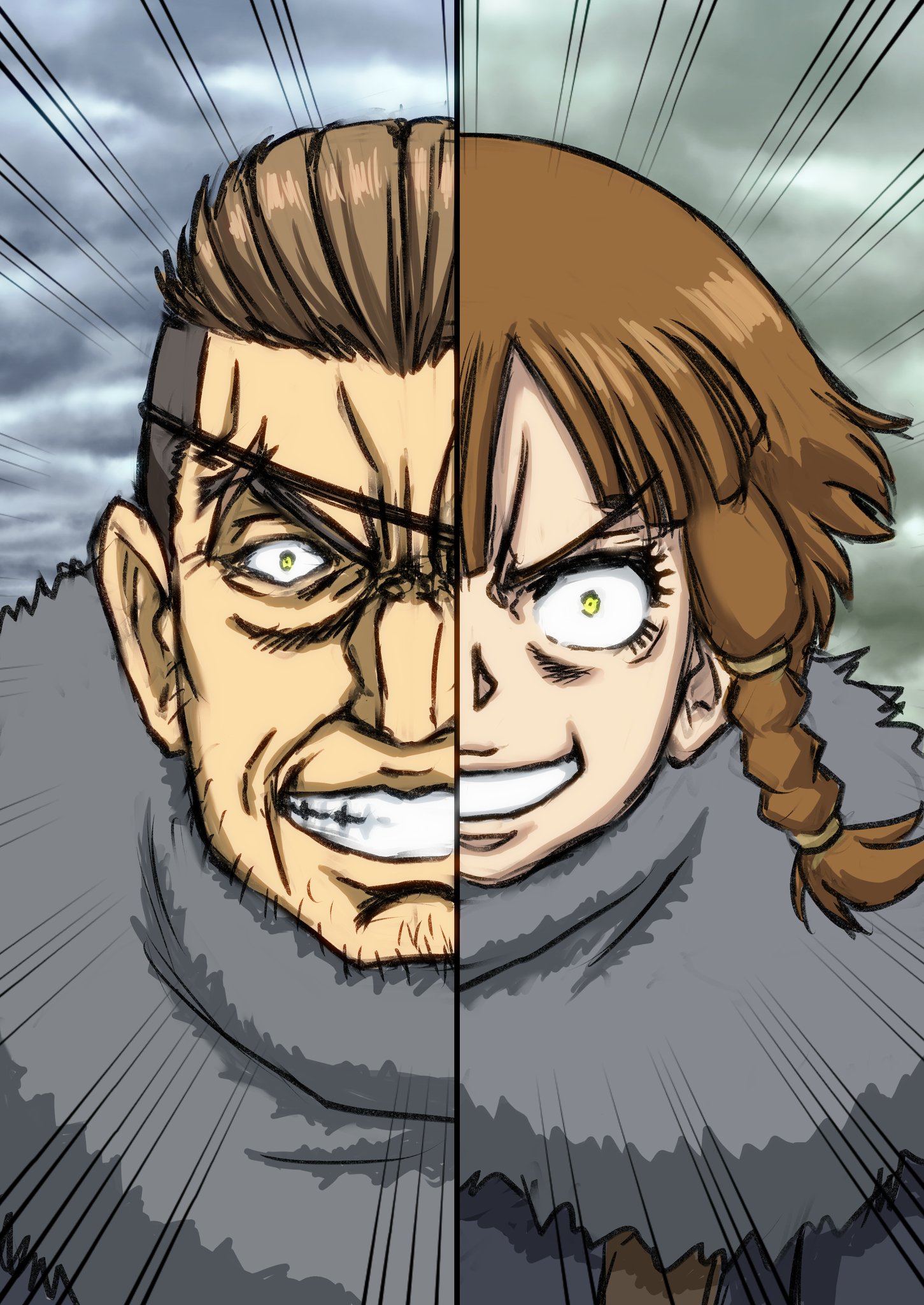 山幡真美 少し遅刻ですが 5 12は幼女戦記のアンソン スー大佐の誕生日ということで僕もハピバイラストを 第七さんを真似て僕もスー親子イラストを描いてみました アンソン スー大佐誕生祭 幼女戦記